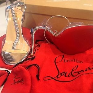 CHRISTIAN LOUBOUTIN Sandal 40.5 Silver